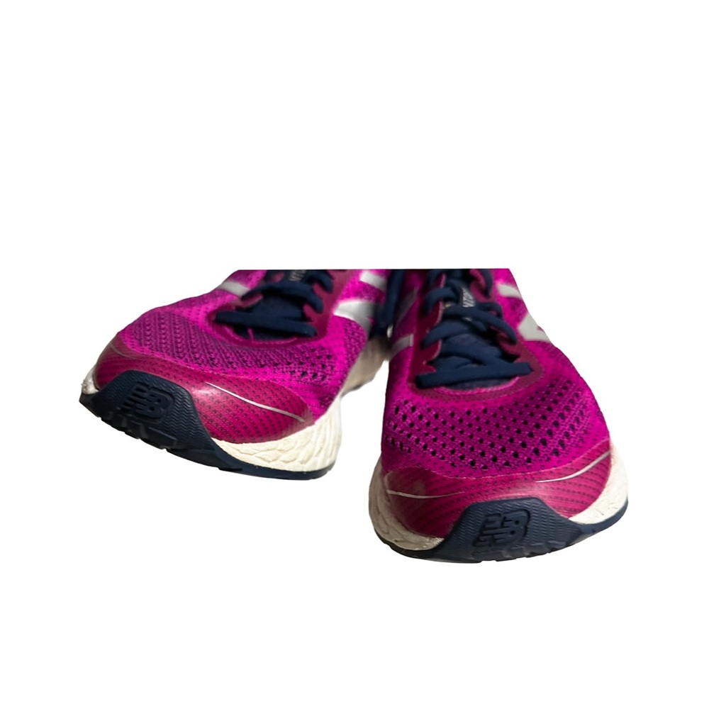 NEW BALANCE Colorful Bright Pink,Blue & Silver Running Shoes- Knit Style 9.5 M - Picture 11 of 11